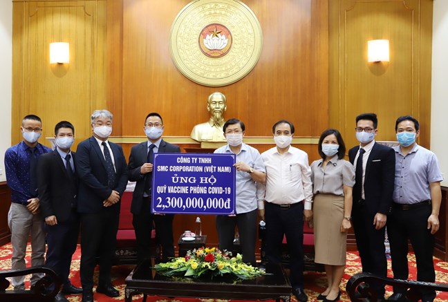 Trên 3,85 tỷ đồng của các doanh nghiệp ủng hộ công tác phòng, chống dịch COVID-19