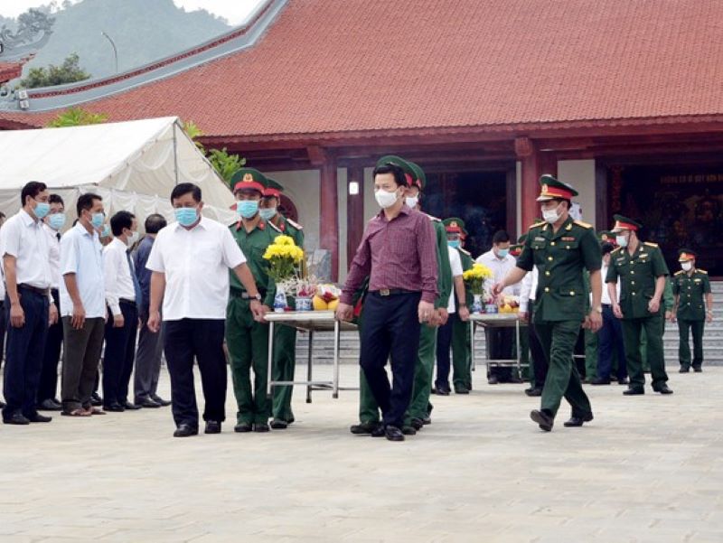 Truy điệu và an táng các anh hùng liệt sĩ tại Nghĩa trang Vị Xuyên Hà Giang