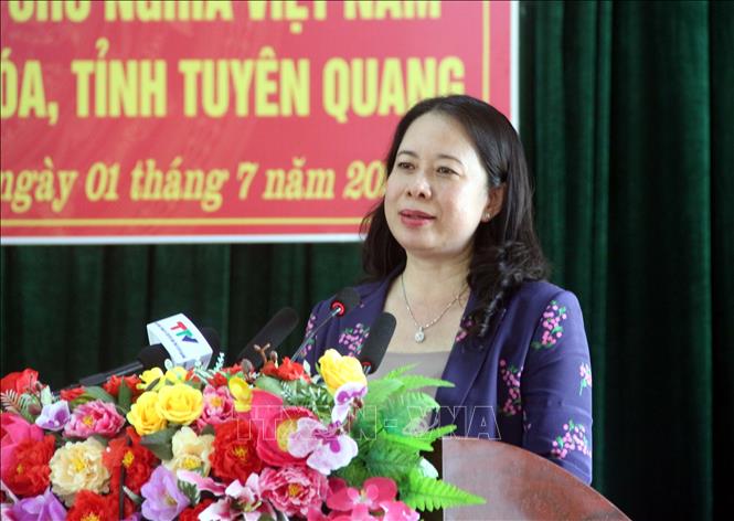 Phó Chủ tịch nước Võ Thị Ánh Xuân thăm và làm việc tại Tuyên Quang