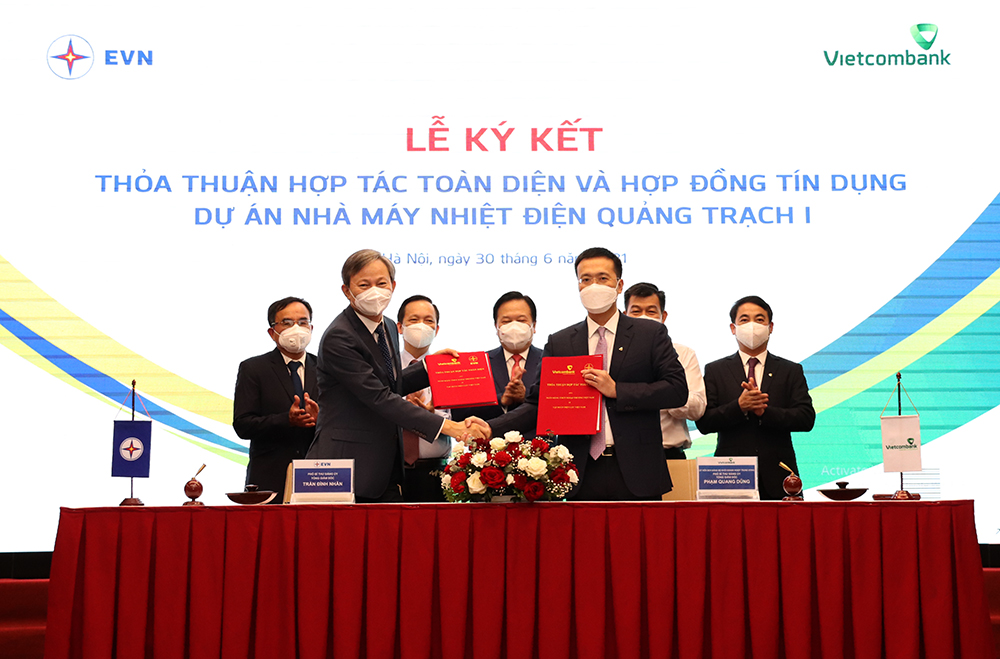 EVN và Vietcombank ký Hợp đồng tín dụng tài trợ Dự án Nhà máy Nhiệt điện Quảng Trạch I