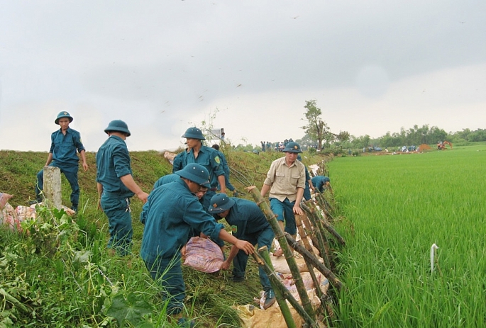 Nâng cao năng lực cho lực lượng xung kích phòng chống thiên tai cấp xã