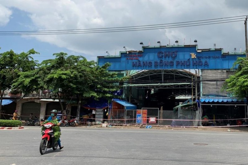 Đóng cửa chợ đầu mối lớn nhất tỉnh Bình Dương để phòng, chống dịch COVID-19