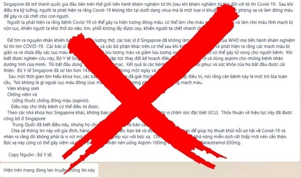 Bác thông tin sai sự thật liên quan đến COVID-19