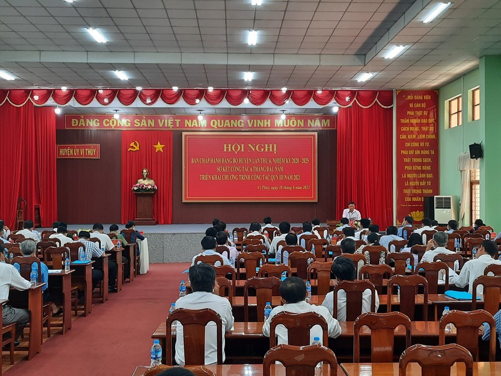 Huyện Vị Thủy Hậu Giang  Phấn đấu hoàn thành các chỉ tiêu phát triển kinh tế - xã hội