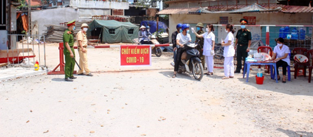 Vĩnh Phúc Lập 9 chốt kiểm soát dịch tại các tuyến đường trọng yếu