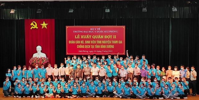 Đại học Y dược Hải Phòng hỗ trợ phòng, chống dịch tại Bình Dương