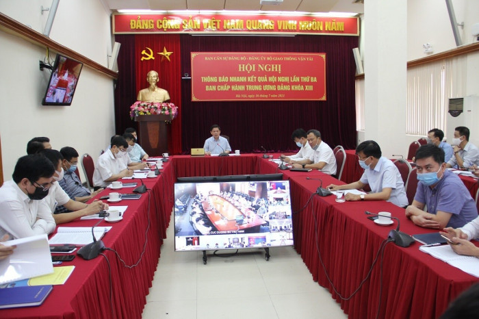 Đảng bộ Bộ Giao thông Vận tải thông báo nhanh kết quả Hội nghị TƯ 3