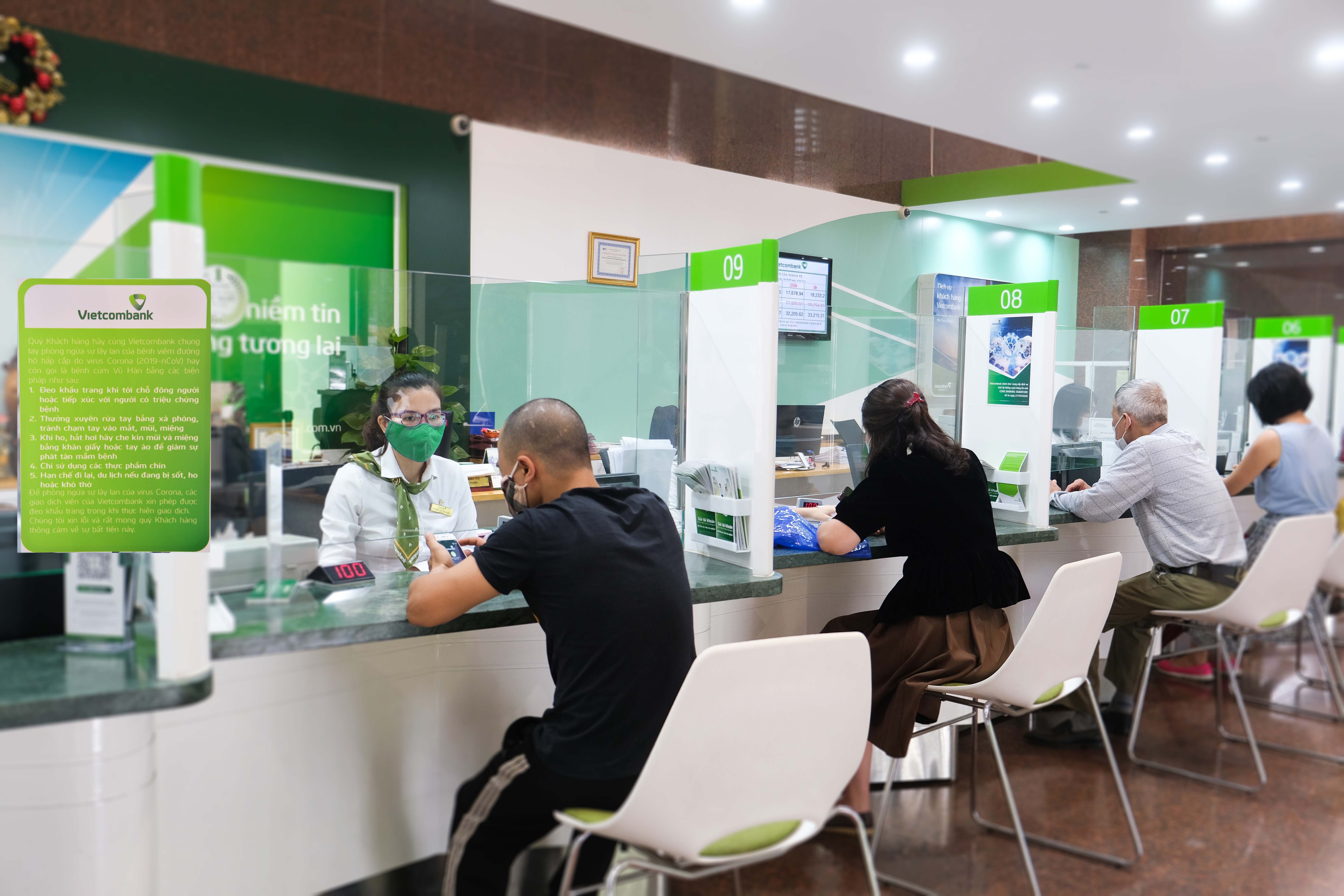 VietcomBank hỗ trợ khách hàng bị ảnh hưởng bởi dịch COVID-19