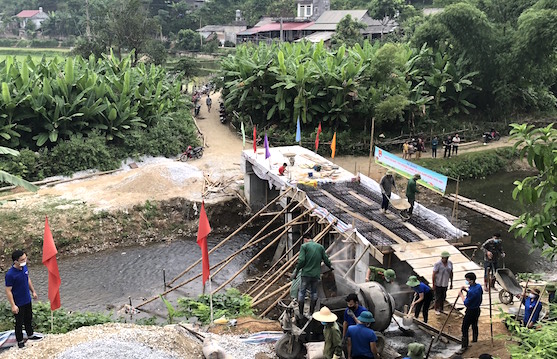 Ngày cao điểm “Tình nguyện chung tay xây dựng nông thôn mới” năm 2021