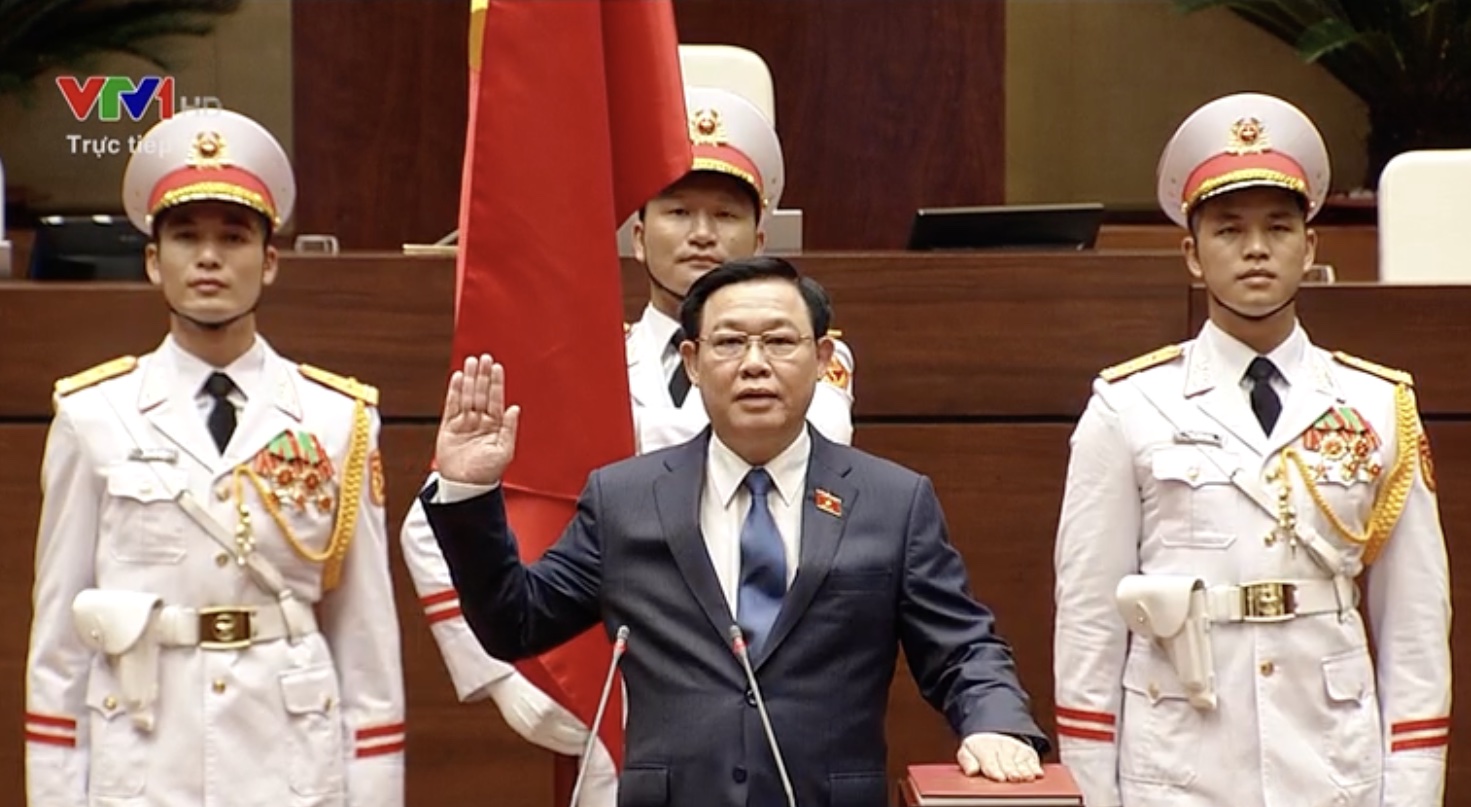 Đồng chí Vương Đình Huệ tuyên thệ nhậm chức Chủ tịch Quốc hội
