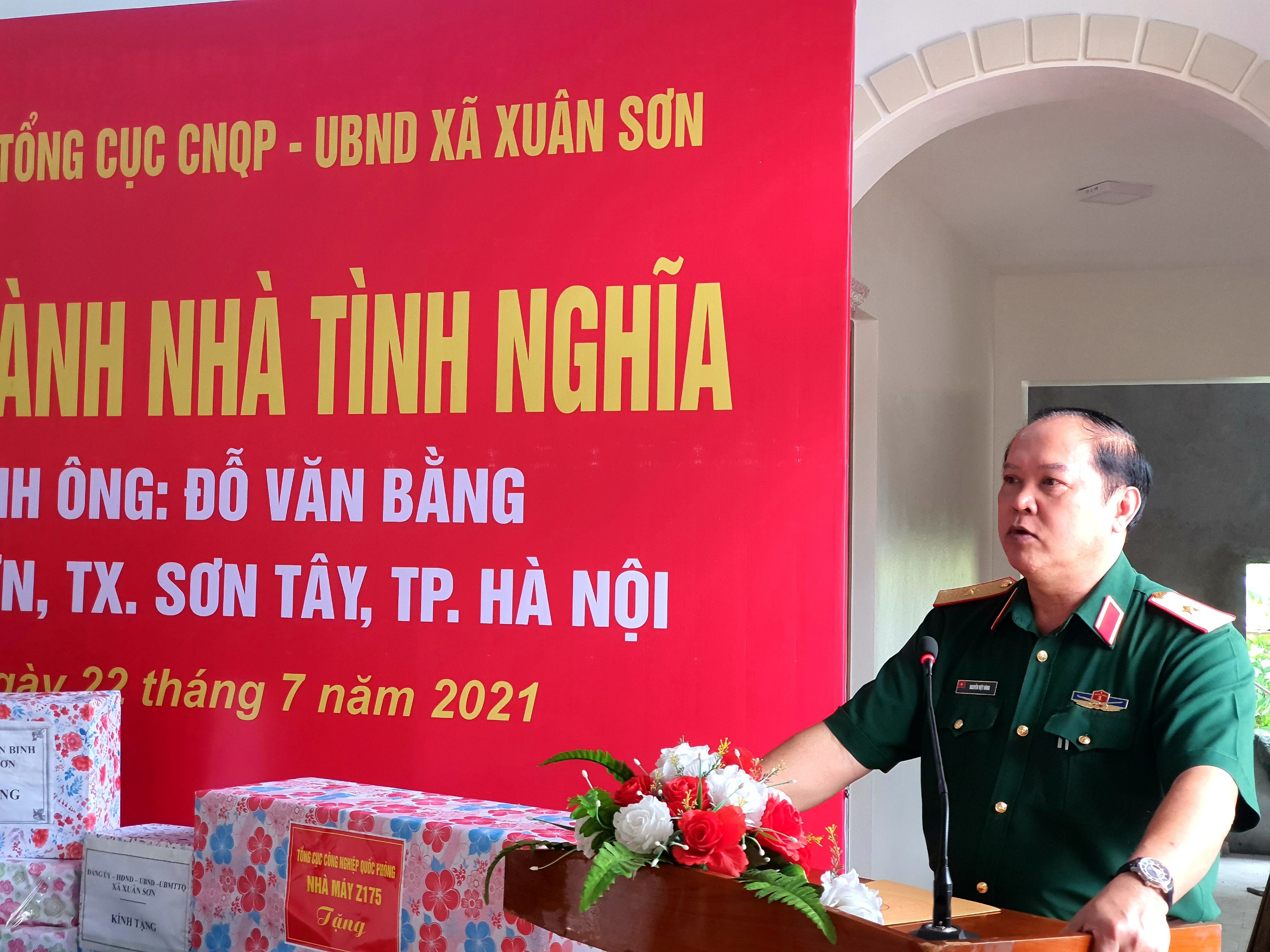 Tổng cục Công nghiệp Quốc phòng trao tặng Nhà tình nghĩa nhân dịp 27 7