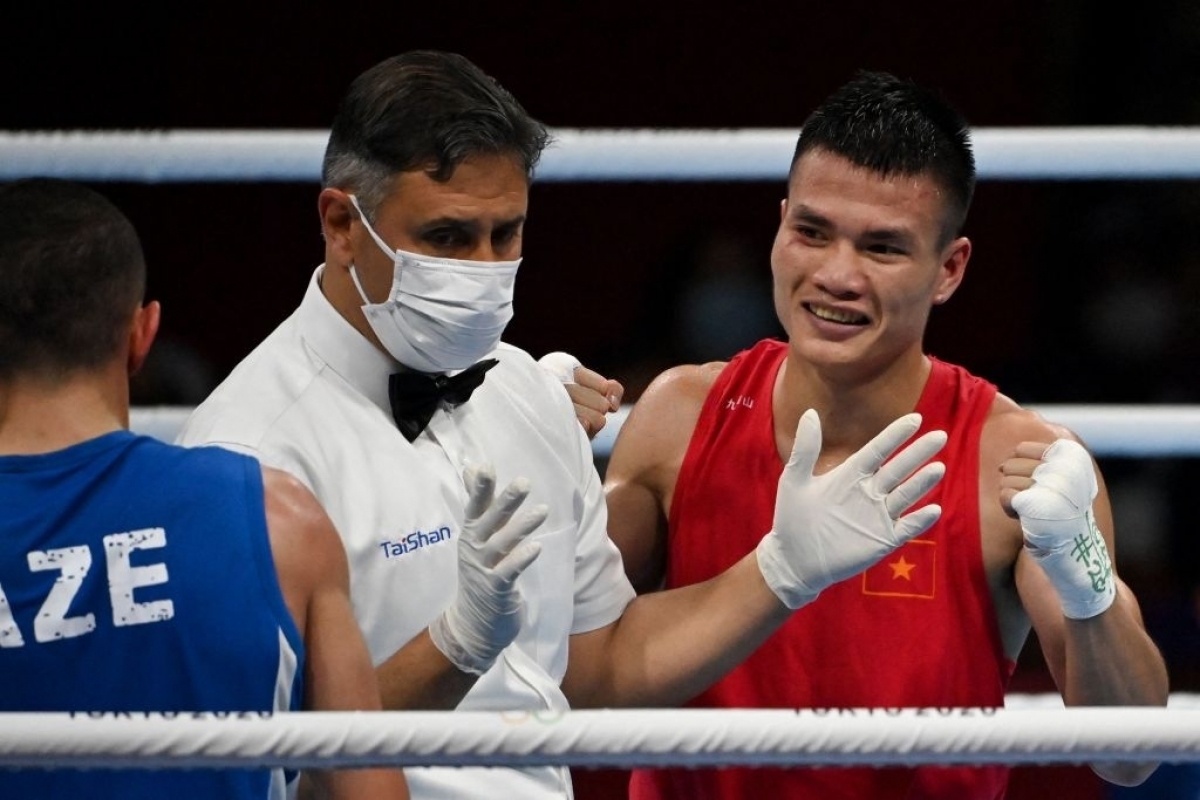 Võ sĩ Nguyễn Văn Đương có trận thắng lịch sử tại Olympic Tokyo 2020