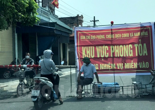 Hải Dương Tạm thời phong toả toàn bộ huyện Nam Sách