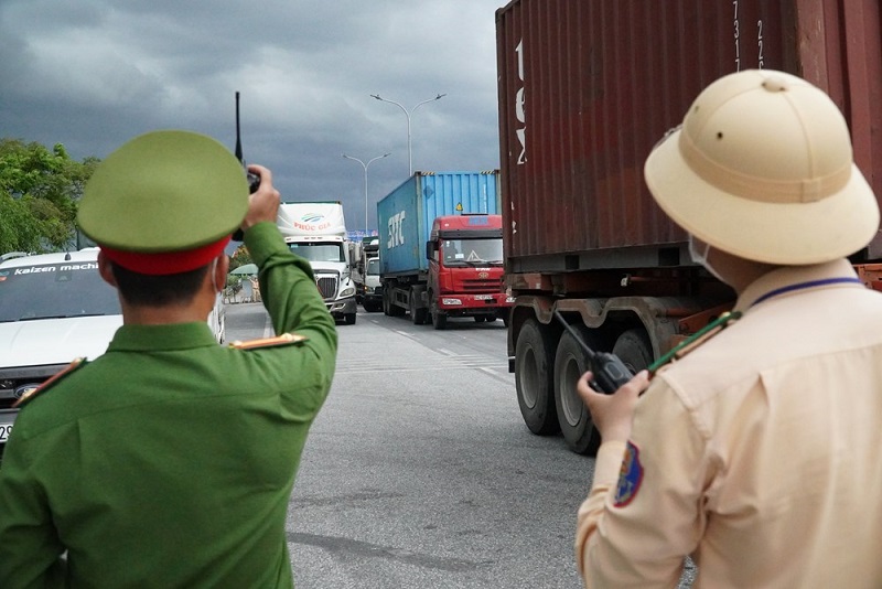 Hải Phòng phân luồng giao thông tạm thời Quốc lộ 5