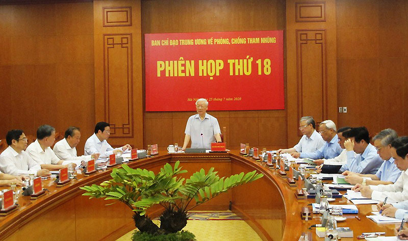 Ngày mai 5 8 , Ban Chỉ đạo Trung ương về phòng, chống tham nhũng họp Phiên thứ 20