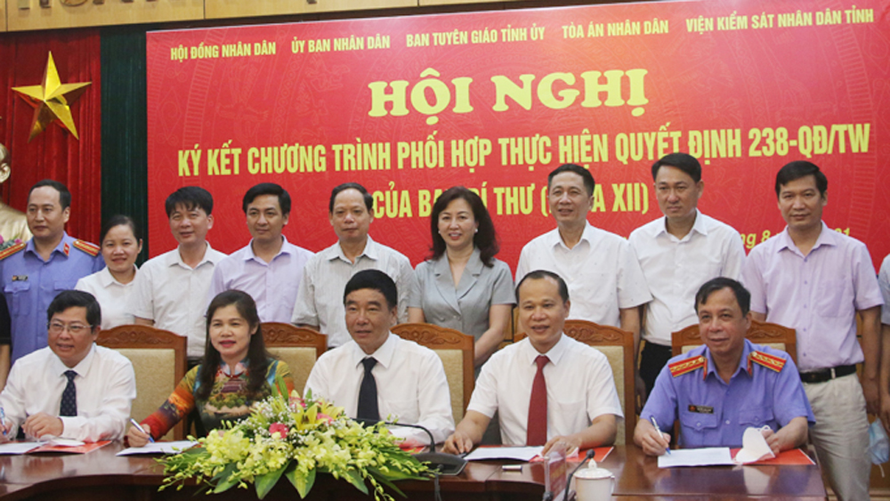 Bắc Giang Phối hợp chặt chẽ trong thực thi pháp luật, giải quyết các vấn đề nổi cộm