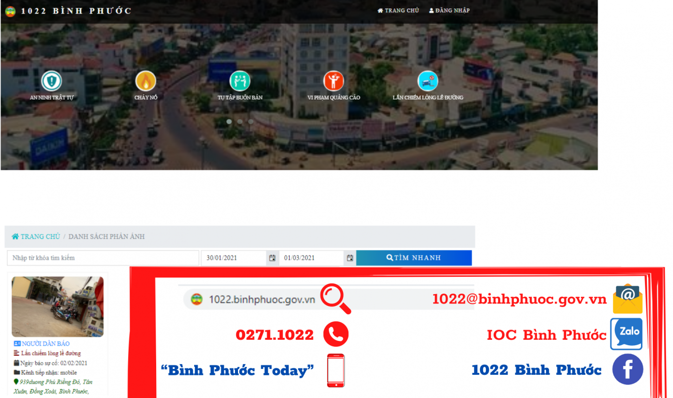 Bình Phước Tiếp nhận thông tin phòng, chống dịch COVID-19 trên hệ thống Tổng đài dịch vụ công 1022