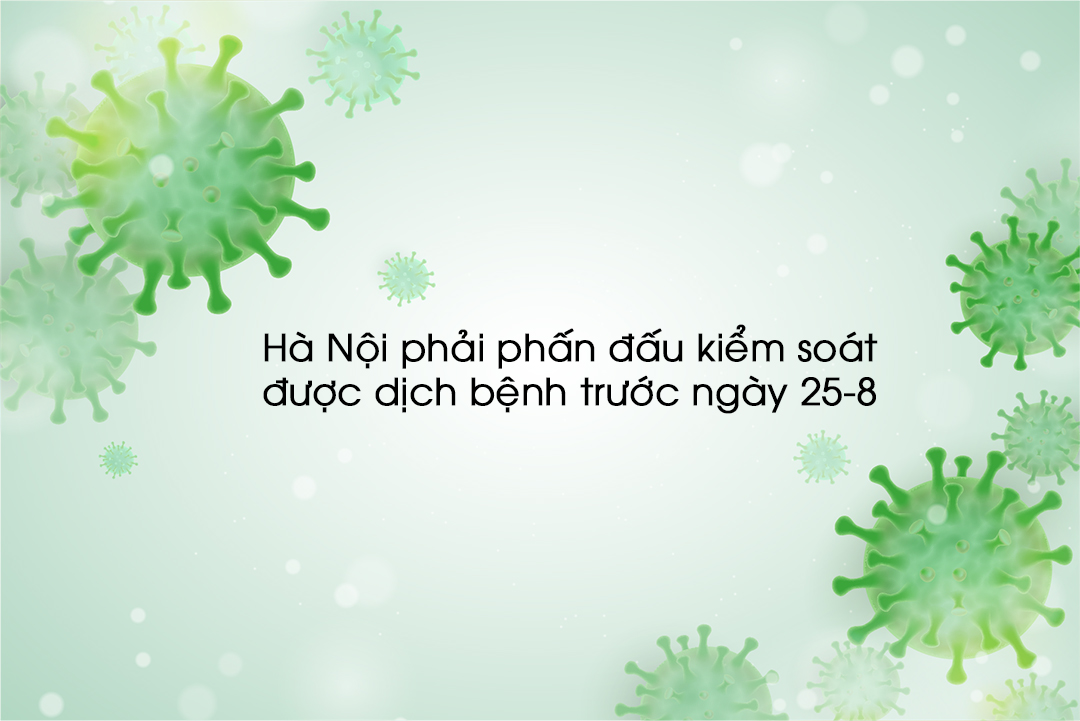 Nghị quyết của Chính phủ Hà Nội phải phấn đấu kiểm soát được dịch bệnh trước ngày 25 8