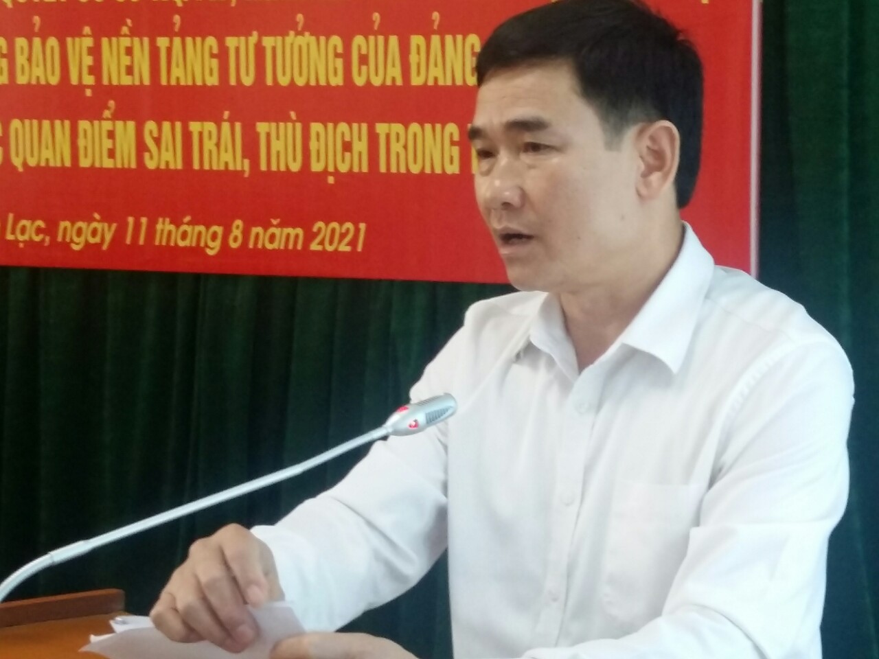 Tân Lạc Hòa Bình  Nhiều kết quả tích cực trong công tác bảo vệ nền tảng tư tưởng của Đảng
