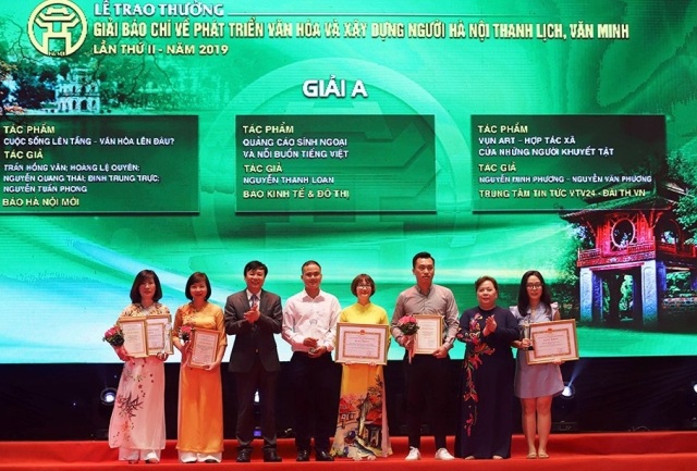 Sẽ trao giải báo chí về phát triển văn hóa và xây dựng người Hà Nội thanh lịch, văn minh