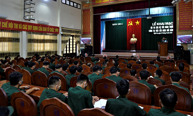 Quân khu 4 Hội thi tiểu đoàn trưởng, chính trị viên tiểu đoàn bộ binh năm 2021