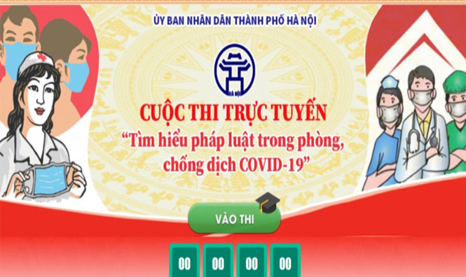 Hà Nội Hơn 1 triệu người thi tìm hiểu pháp luật về phòng, chống dịch COVID-19