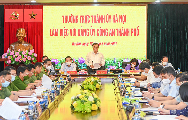 Công an TP Hà Nội luôn nỗ lực phòng, chống dịch