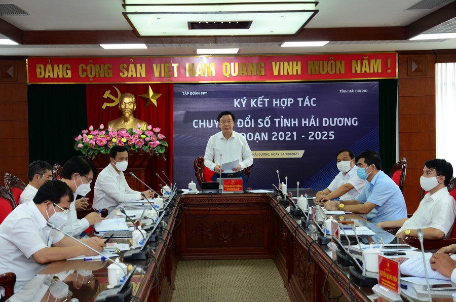 Hải Dương Phấn đấu trở thành một trong những tỉnh đi đầu cả nước về chuyển đổi số