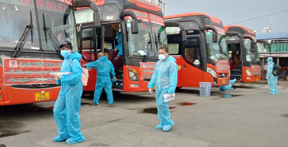 700 công dân tỉnh Phú Yên được hỗ trợ về quê miễn phí