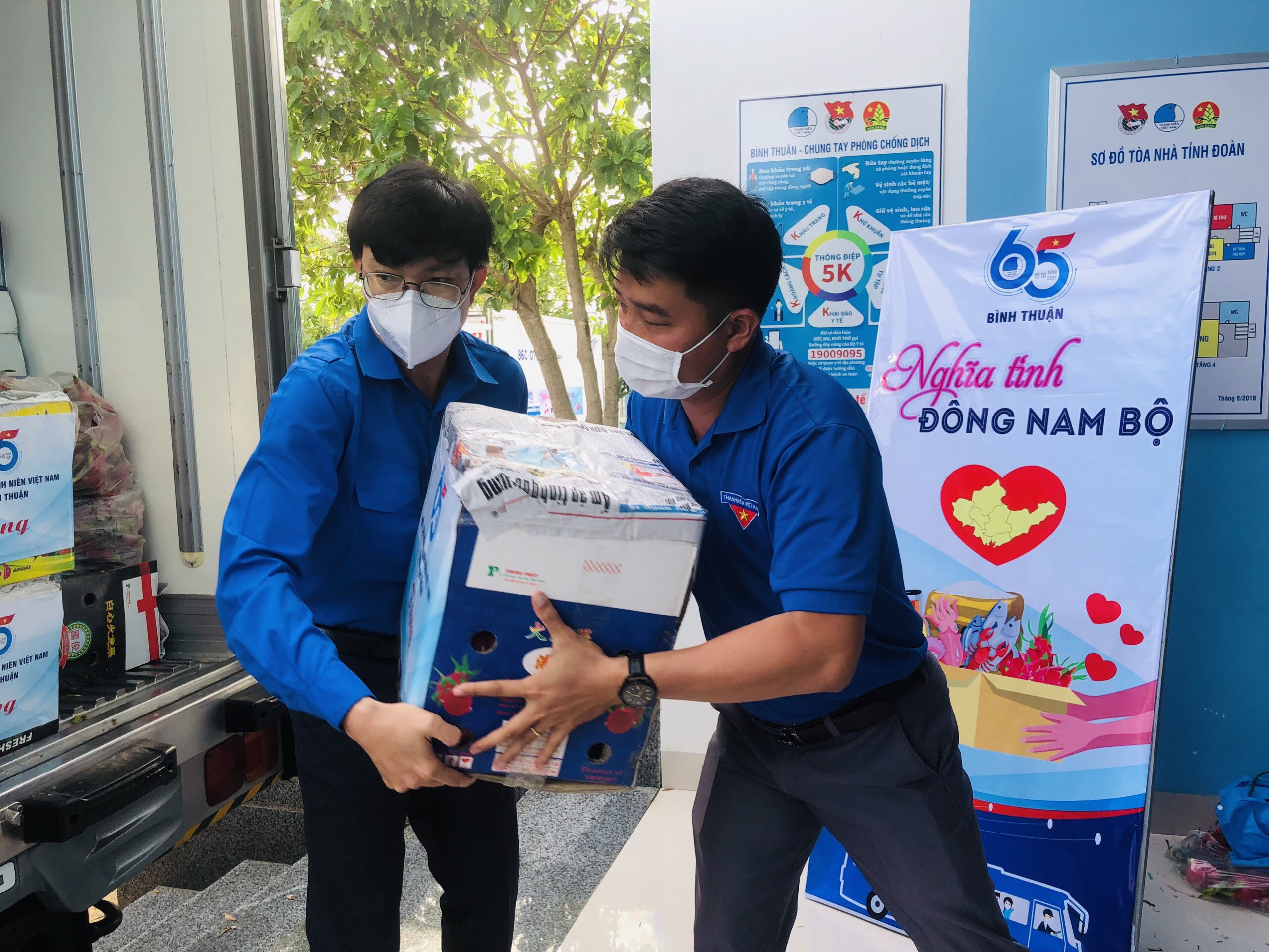 20 tấn nhu yếu phẩm hỗ trợ tâm dịch Bình Dương