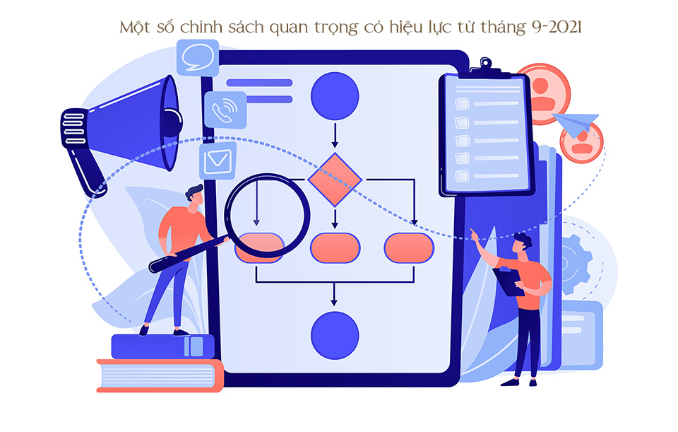 Một số chính sách quan trọng có hiệu lực từ tháng 9-2021