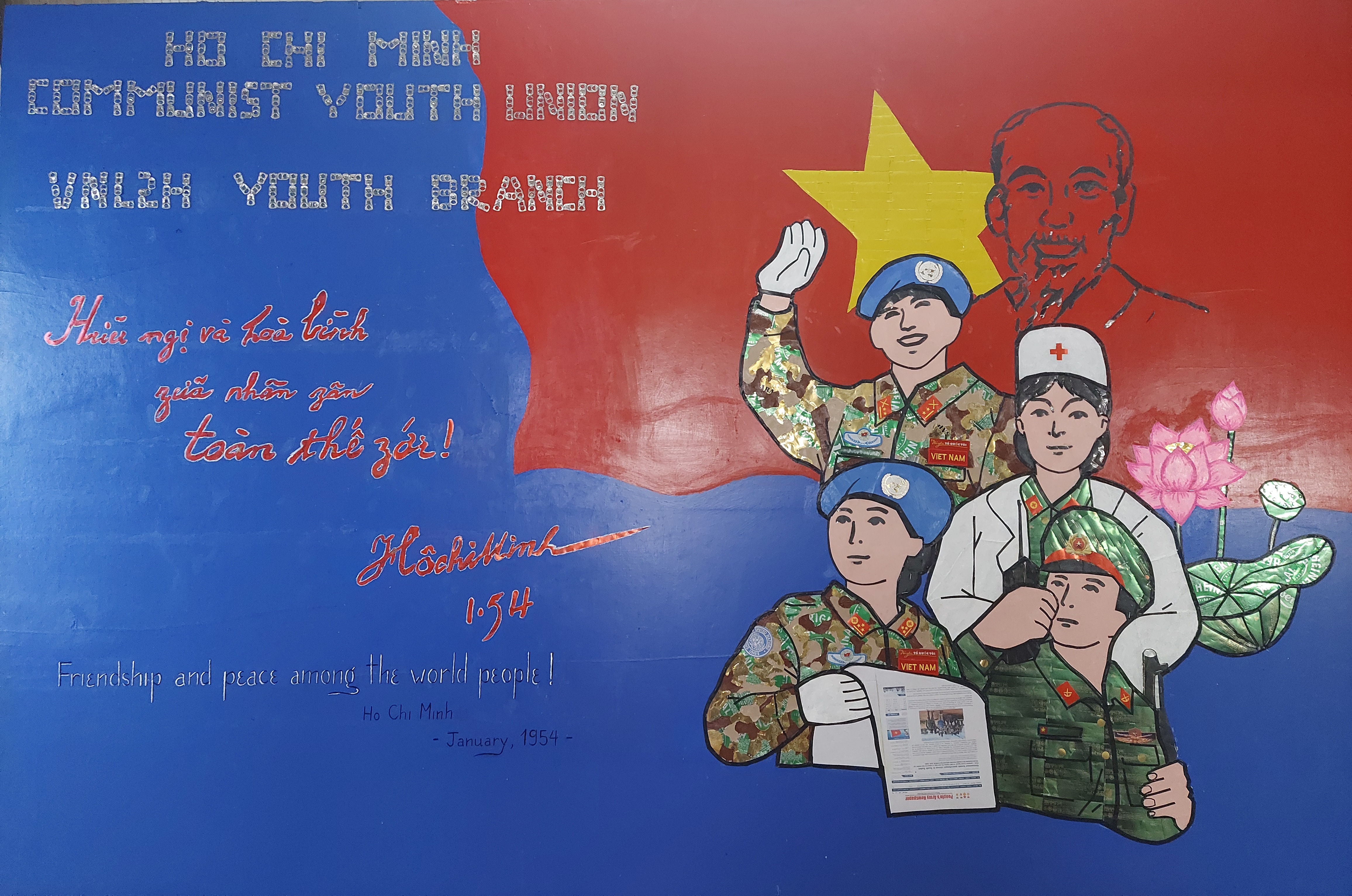 Chi đoàn Thanh niên BVDC 2 3 sáng tạo tranh cổ động hướng về Tổ quốc