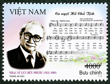 Giới thiệu bộ tem “Kỷ niệm 100 năm sinh nhạc sỹ Lưu Hữu Phước”