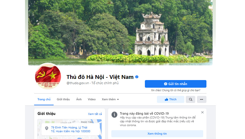 Xử lý nghiêm các trang, nhóm giả mạo chính quyền TP Hà Nội