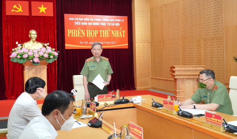 Tiểu ban An ninh trật tự xã hội phòng, chống dịch COVID-19 họp phiên thứ nhất