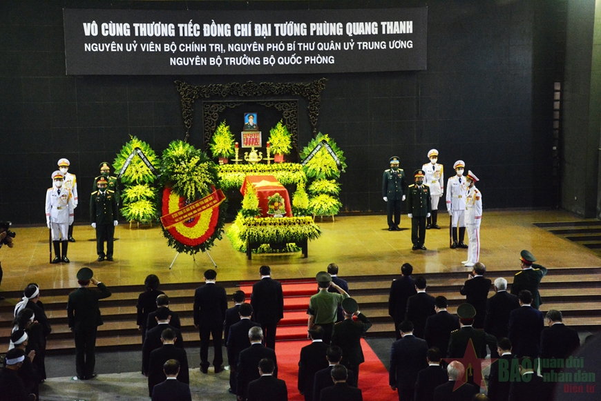 Lời cảm ơn của Ban Lễ tang và gia đình đồng chí Đại tướng Phùng Quang Thanh