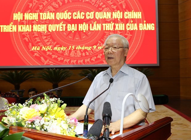 Tổng Bí thư Cán bộ nội chính phải có bản lĩnh, bản thân phải liêm, phải sạch, phải biết giữ mình