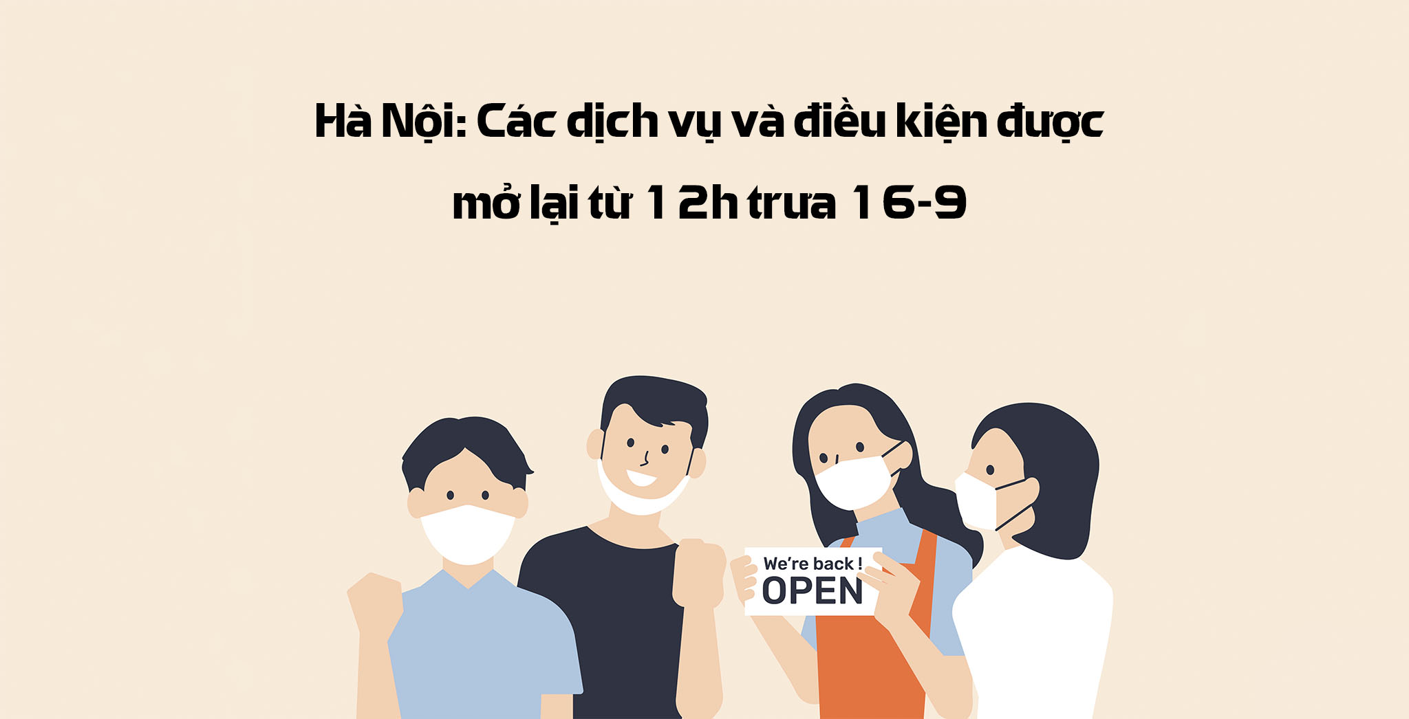 Hà Nội Các dịch vụ và điều kiện được mở lại từ 12h trưa 16 9