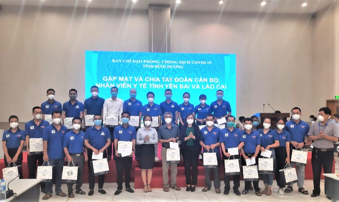Bình Dương tri ân và chia tay 2 đoàn cán bộ, y tế tỉnh Yên Bái và Lào Cai