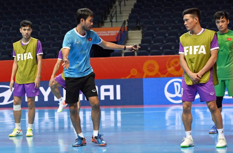 ĐT futsal Việt Nam sẵn sàng cho cuộc đọ sức với ĐT futsal Nga