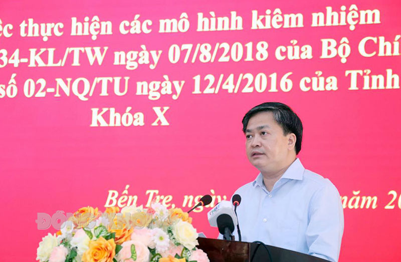 Bến Tre có hơn 1 000 cán bộ lãnh đạo kiêm nhiệm