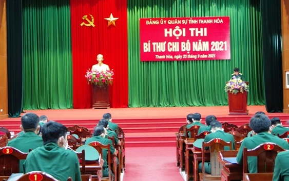 Đảng ủy Quân sự tỉnh Thanh Hóa tổ chức Hội thi Bí thư chi bộ năm 2021