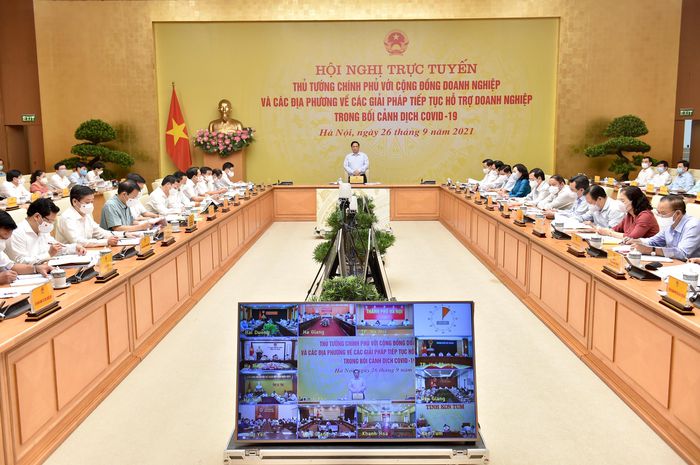 Thủ tướng Phạm Minh Chính Mỗi doanh nhân, doanh nghiệp đều thể hiện khát vọng xây dựng đất nước ta bình an và phát triển