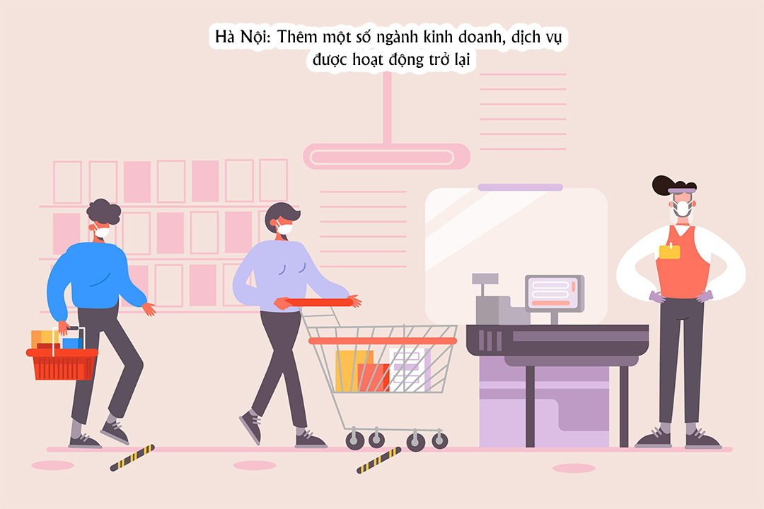 Hà Nội Thêm một số ngành kinh doanh, dịch vụ được hoạt động trở lại