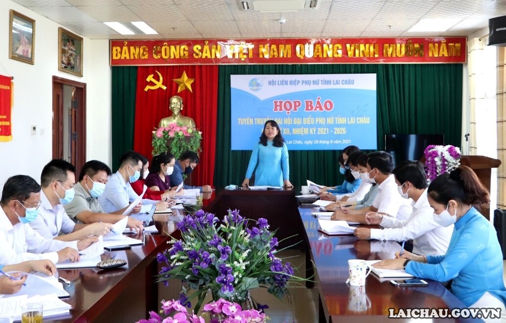 Đại hội Đại biểu phụ nữ tỉnh Lai Châu lần thứ XII dự kiến diễn ra ngày 18-19 10 2021