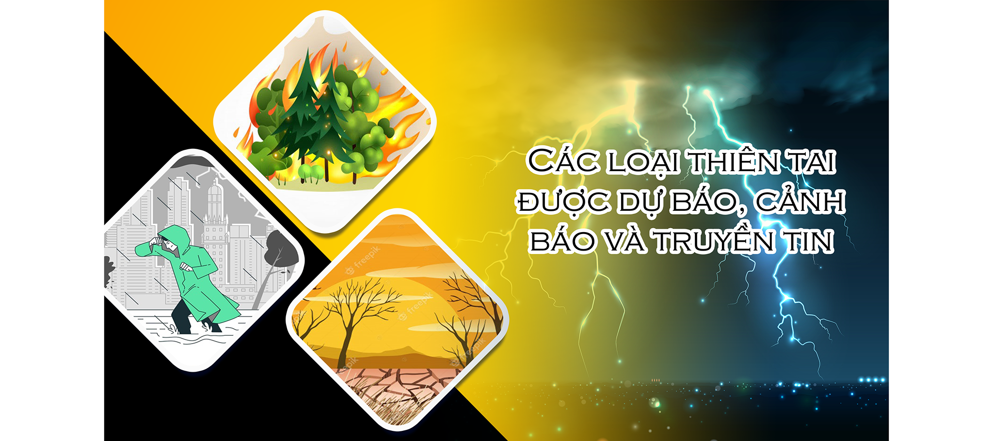 [Infographic] Các loại thiên tai được dự báo, cảnh báo và truyền tin