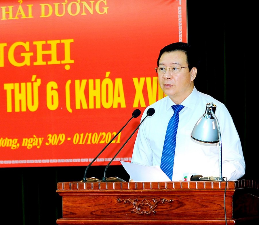 Hải Dương Khai mạc Hội nghị lần thứ 6 Ban Chấp hành Đảng bộ tỉnh khóa XVII
