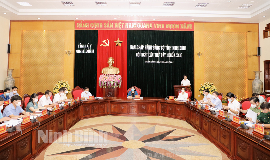 Ninh Bình Quan tâm công tác xây dựng Đảng, trọng tâm là xây dựng đội ngũ cán bộ