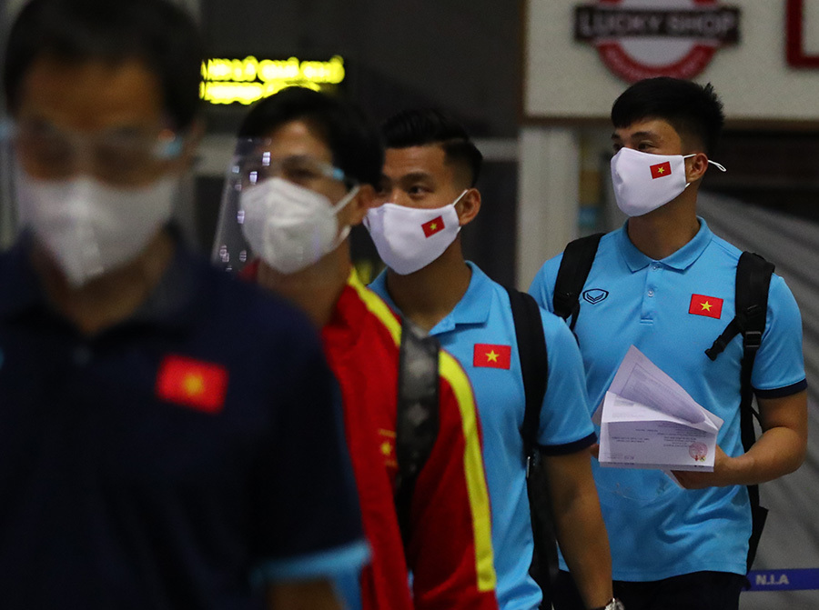 ĐT Việt Nam đến UAE sẵn sàng cho trận đấu với ĐT Trung Quốc