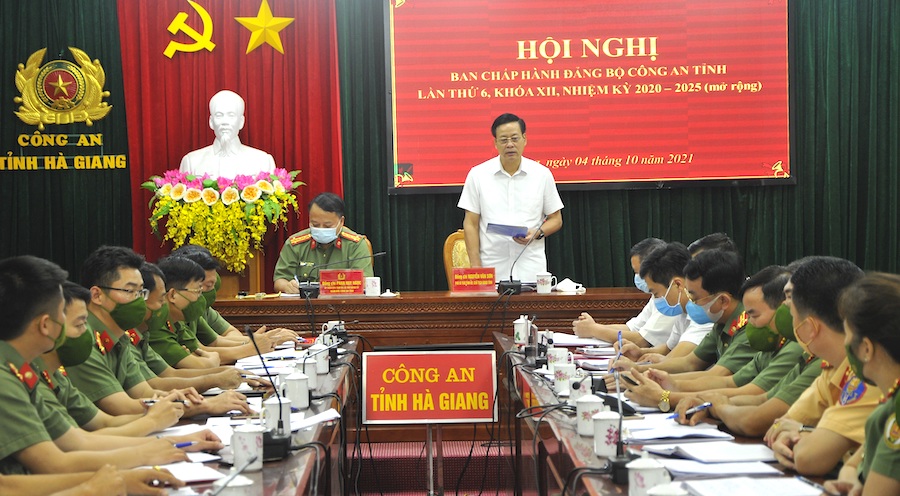 Hà Giang Tiếp tục củng cố, nâng cao năng lực lãnh đạo, sức chiến đấu của tổ chức Đảng trong lực lượng công an